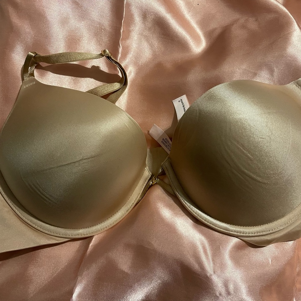 Victoria's Secret Gold Satin Bra